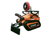 RXR-YM60000D消防排煙滅火機器人 （第4代，油動液壓，帶推鏟，可升降排煙機）