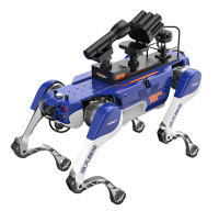 反恐防暴四足機(jī)器狗（第5代，自組網(wǎng)+集成一體式遙控器+雙光三軸增穩(wěn)云臺(tái)+38mm六連發(fā)射器+捕捉網(wǎng)發(fā)射器）