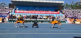 凌天攜帶四足機(jī)器狗、偵檢無(wú)人機(jī)等高精尖裝備走進(jìn)校園，助力北京通州市馬駒橋?qū)W校首屆科技嘉年華