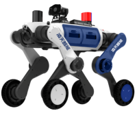 治安巡邏輪足機(jī)器狗（輪足，集成一體式遙控器+對(duì)講照明+警示燈+自主跟隨）